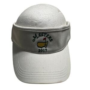 American Needle Masters Golf Visor 2017 Adjustable One-Size White NWT Sun